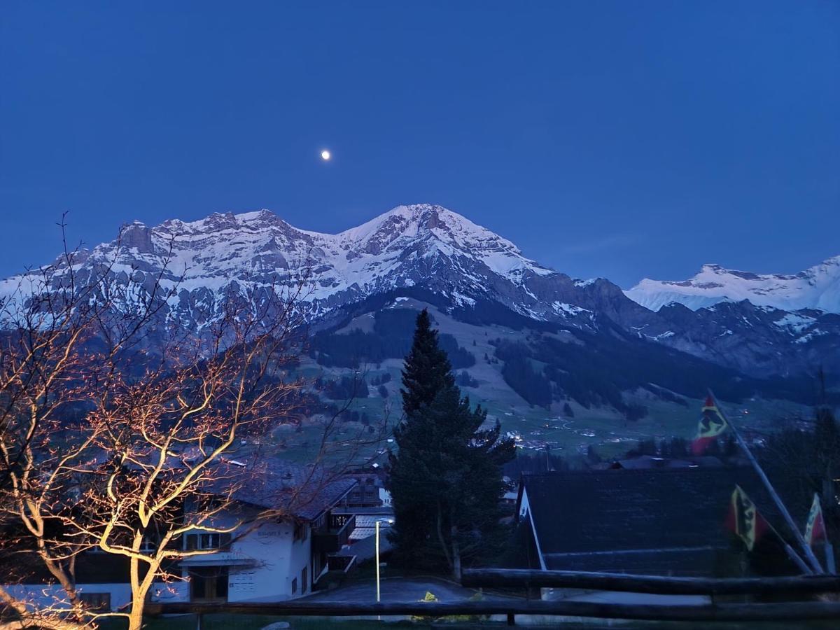 Chalet Gotthelf Gartenstudio, Ferien Mit Hund Adelboden Luaran gambar