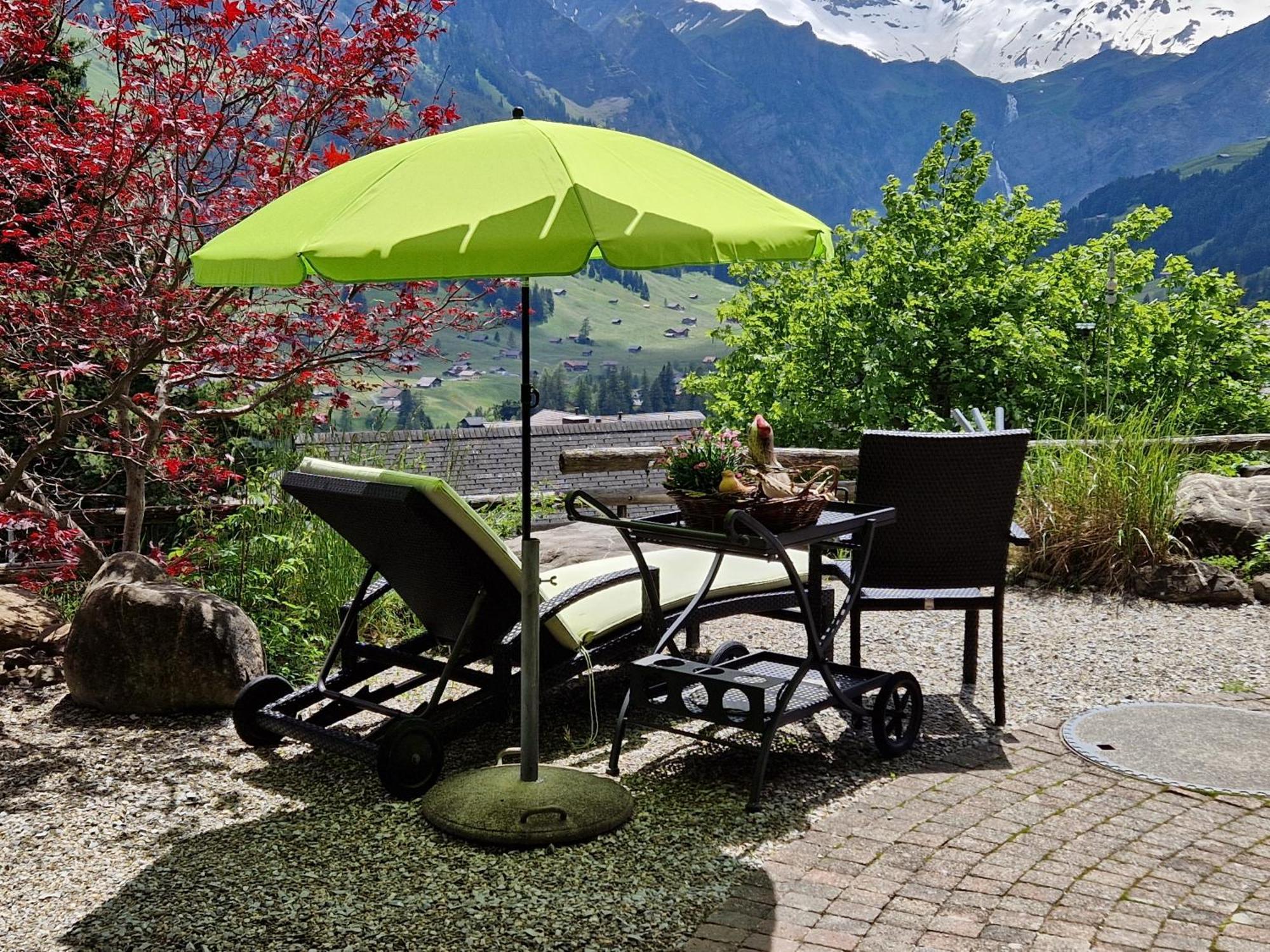 Chalet Gotthelf Gartenstudio, Ferien Mit Hund Adelboden Luaran gambar